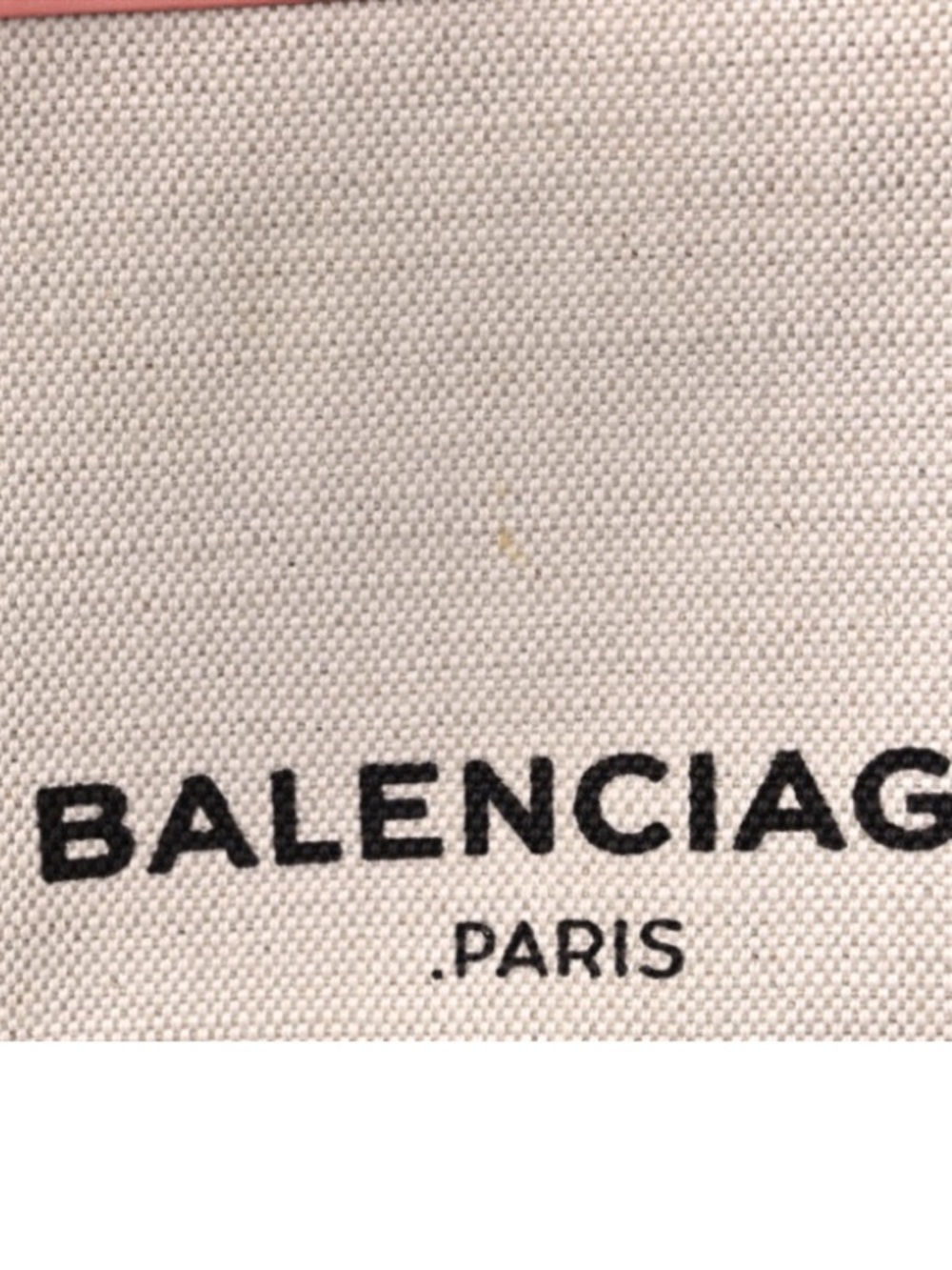 Balenciaga Women's Small Navy Cabas Tote Bag in Pink/ Off White NWT - Picture 11 of 14